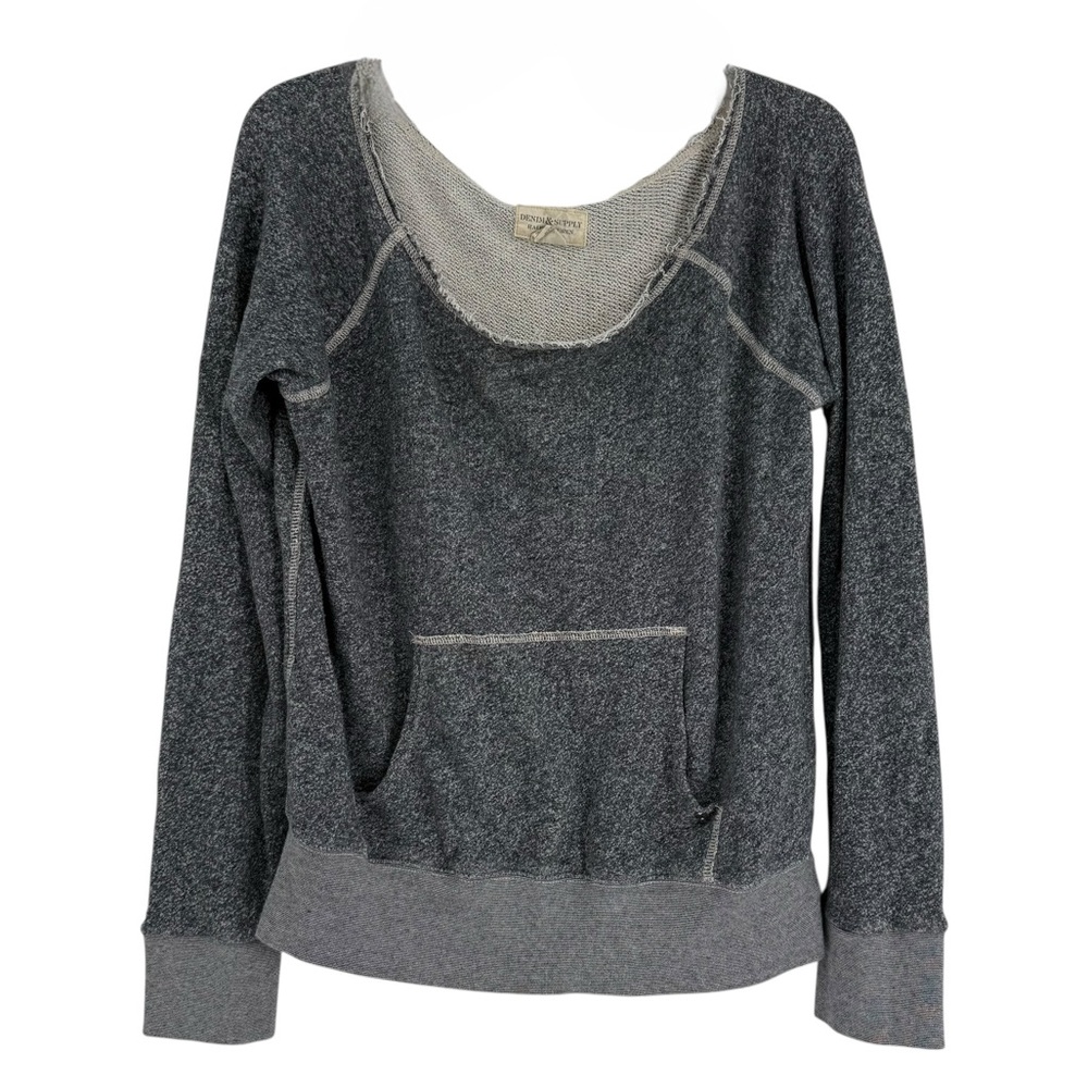 Ralph Lauren Denim & Supply sweatshirt Long Sleeve size M Blue-gray Oversized